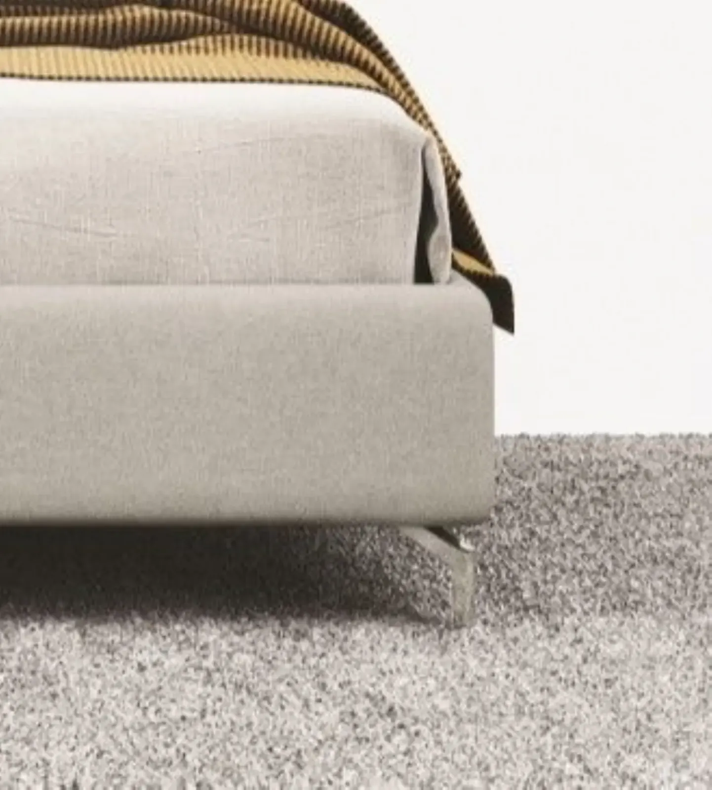 Letto Camilla, letto imbottito con testiera sagomata e box contenitore, made in Italy – foto 5
