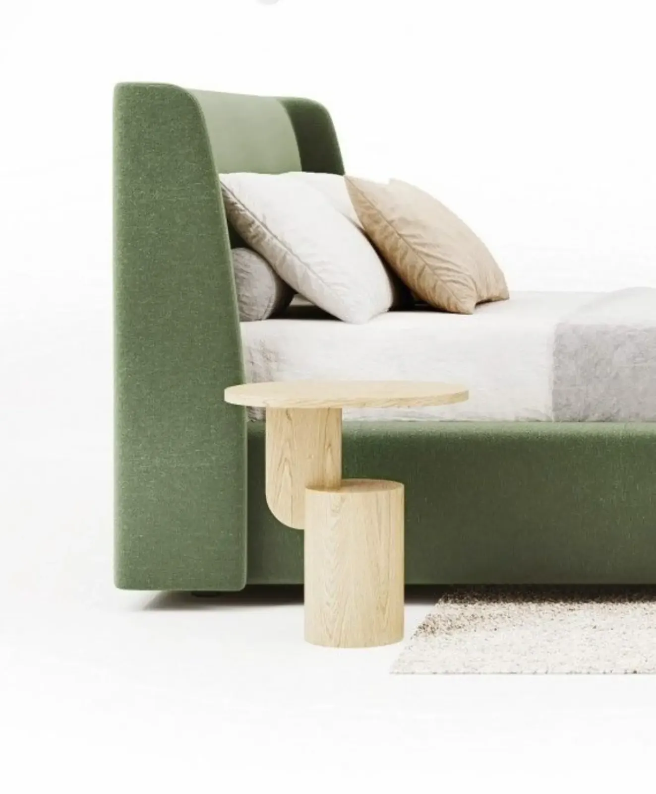 Letto Julia, letto contenitore con testiera imbottita da terra, made in Italy – foto 4