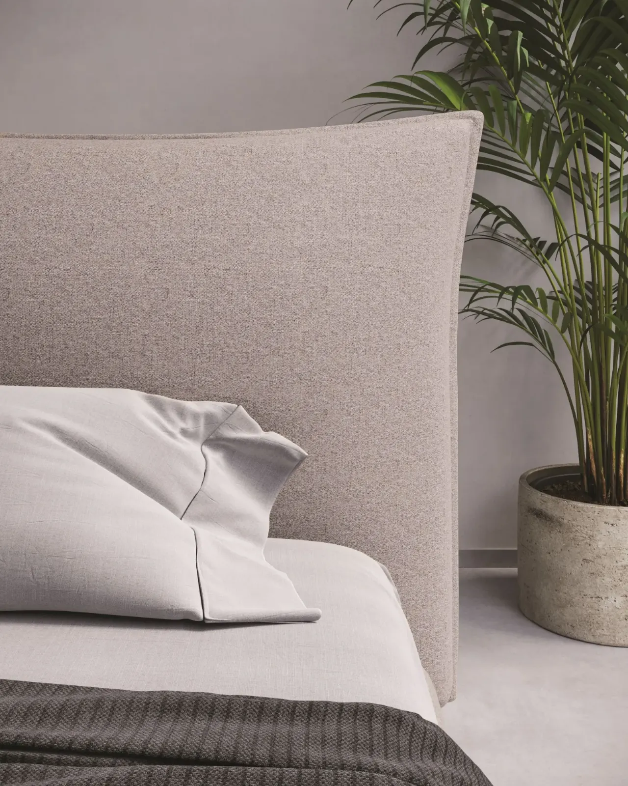 Letto Patricia, letto moderno in tessuto, made in Italy – foto 5